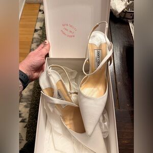 Sex in the city cast worm Jimmy Choo Cream Heels for Women sz 38